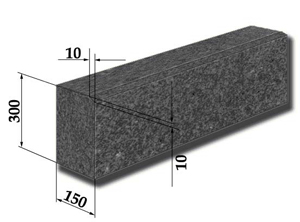 гранитный бордюр ГП-1