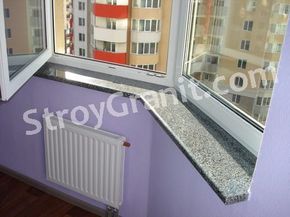поддоконник из коричневого гранита межиричка